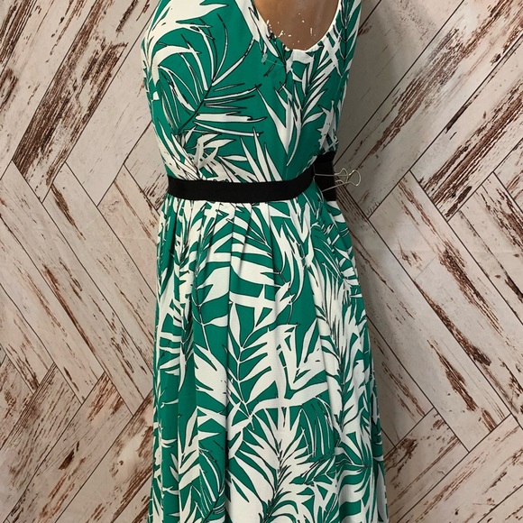 Talbots “ tropical print palms dress size 6P - Picture 4 of 10